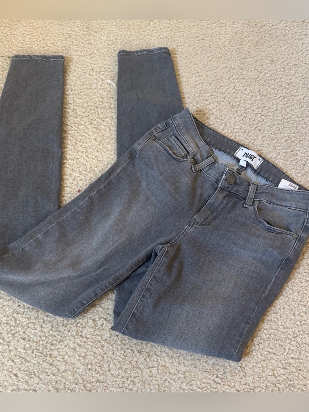 PAIGE Men’s Skinny Jeans in Grey Wash